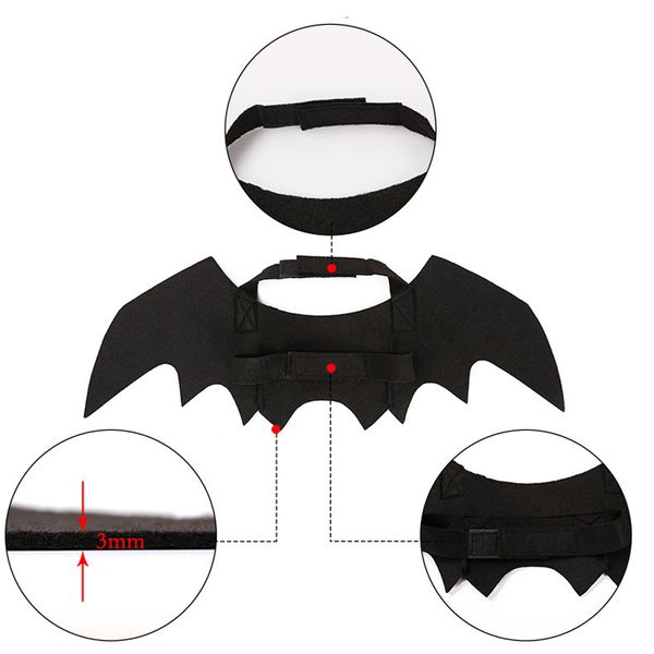 2 pcs halloween pet cat bat wings cool design party bat cosplay costume 
2 pcs halloween pet cat bat wings cool design party bat cosplay costume