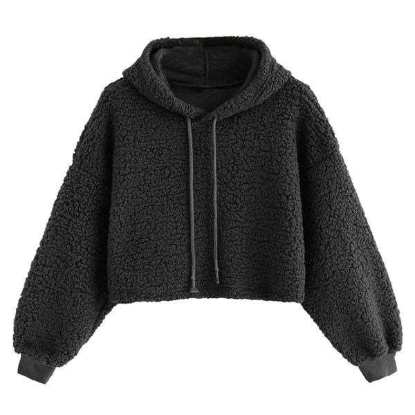 2019 korean style sweatshirt women faux fur drawstring autumn pullover casual solid campus sudadera hoodies sweatshirts for girl, Black
2019 korean style sweatshirt women faux fur drawstring autumn pullover casual solid campus sudadera hoodies sweatshirts for girl, Black