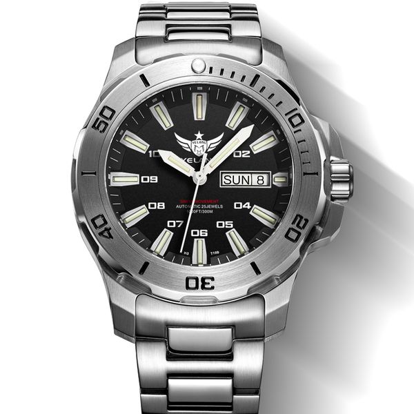 yelang v5.1 kelpy mens diving 300m waterproof t100 tritium dual calender automatic mechanical wrist watch with eta 2836 movement, Slivery;brown
yelang v5.1 kelpy mens diving 300m waterproof t100 tritium dual calender automatic mechanical wrist watch with eta 2836 movement, Slivery;brown