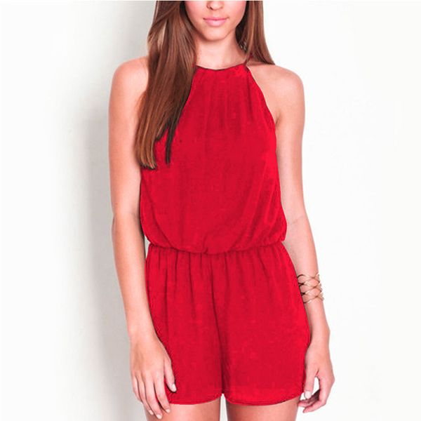2018 summer style casual jumpsuit sleeveless halter keyhole back jumpsuits rompers womens clothing, Black;white
2018 summer style casual jumpsuit sleeveless halter keyhole back jumpsuits rompers womens clothing, Black;white