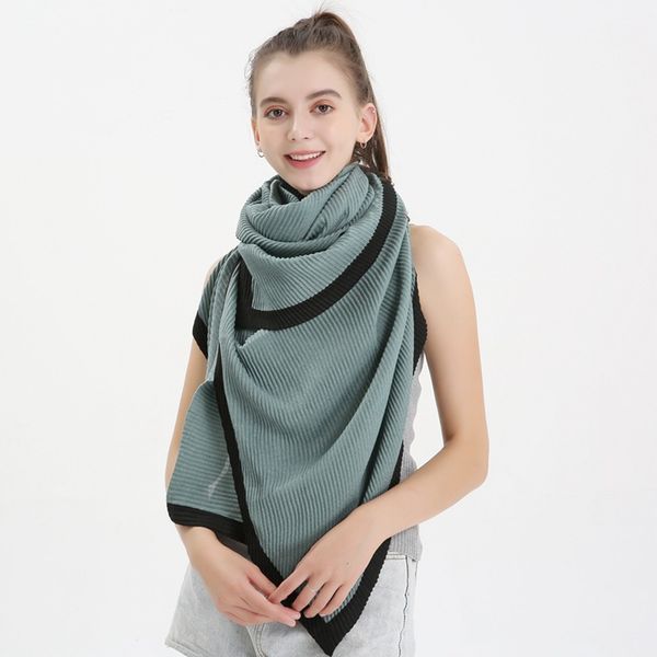 autumn winter new pleated edging scarf women thickening warm cotton and linen crease shawl lady korean solid color bib female, Blue;gray
autumn winter new pleated edging scarf women thickening warm cotton and linen crease shawl lady korean solid color bib female, Blue;gray