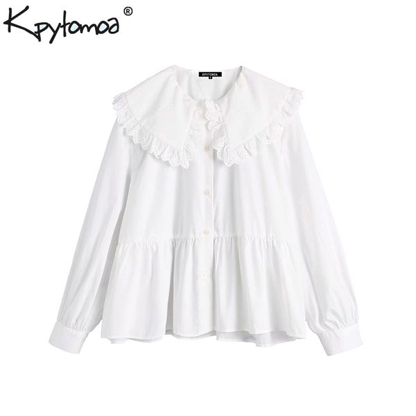 vintage sweet ruffles peter pan collar women blouses 2019 fashion long sleeve solid stylish shirts blusas mujer, White
vintage sweet ruffles peter pan collar women blouses 2019 fashion long sleeve solid stylish shirts blusas mujer, White