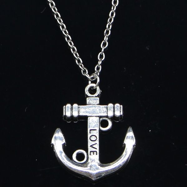 20pcs new fashion necklace 30x25mm anchor silver pendants short long women men colar gift jewelry choker
20pcs new fashion necklace 30x25mm anchor silver pendants short long women men colar gift jewelry choker