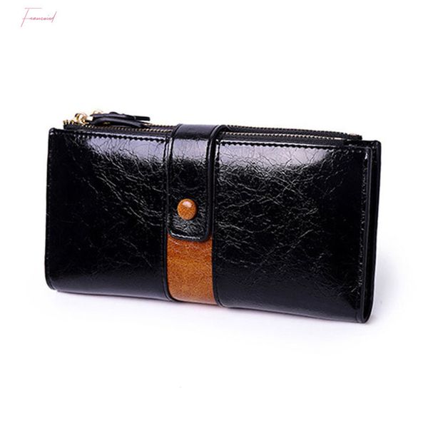 women wallets female fashion splice zipper purse womens leather wallet cards holder long large capacity purses, Red;black
women wallets female fashion splice zipper purse womens leather wallet cards holder long large capacity purses, Red;black