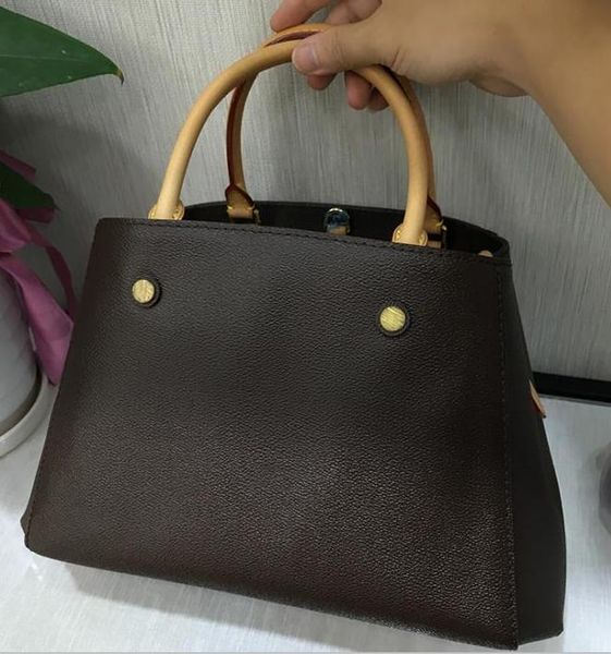 wholesale genuine montaigne bb handbag leather shoulder bag fashion classic old flower crossbody bag enening package tote m41055