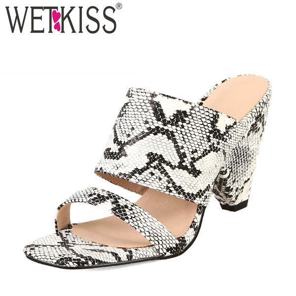 wetkiss plus size 44 spike heels high slippers women open toe footwear snake slides shoes female mules shoes woman summer 2019, Black
wetkiss plus size 44 spike heels high slippers women open toe footwear snake slides shoes female mules shoes woman summer 2019, Black