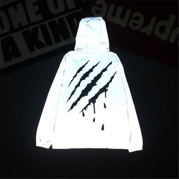 3m reflective luminous mens jacket scratch printing hip-hop personality men women coats spring autumn hooded fluorescent jackets, Black;brown
3m reflective luminous mens jacket scratch printing hip-hop personality men women coats spring autumn hooded fluorescent jackets, Black;brown