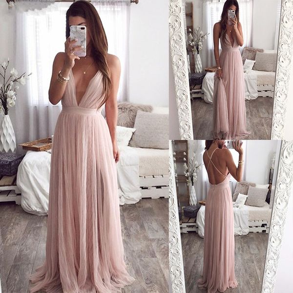 deep v neck evening dress summer backless pink elegant lace evening maxi dress holiday long party ladies 2020, White;black
deep v neck evening dress summer backless pink elegant lace evening maxi dress holiday long party ladies 2020, White;black