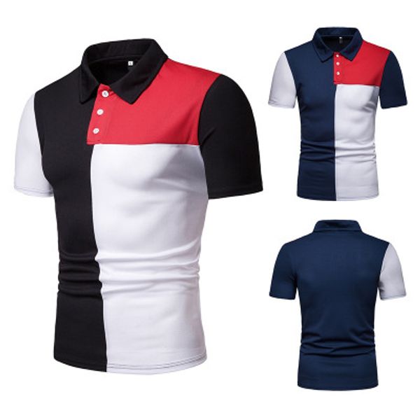 men's shirt summer new fashion european size men's casual short-sleeved shirt color matching t-shir p019, White;black
men's shirt summer new fashion european size men's casual short-sleeved shirt color matching t-shir p019, White;black
