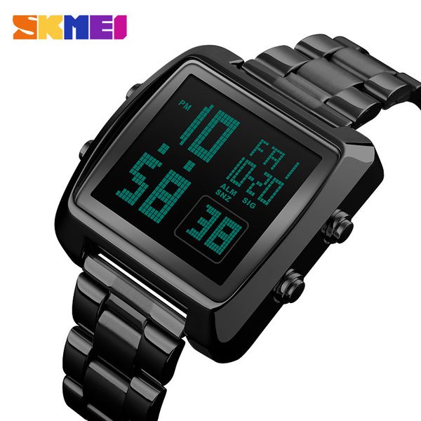 new skmei luxury fashion sport watch men stainless steel strap watches countdown led display display watch reloj hombre, Slivery;brown
new skmei luxury fashion sport watch men stainless steel strap watches countdown led display display watch reloj hombre, Slivery;brown