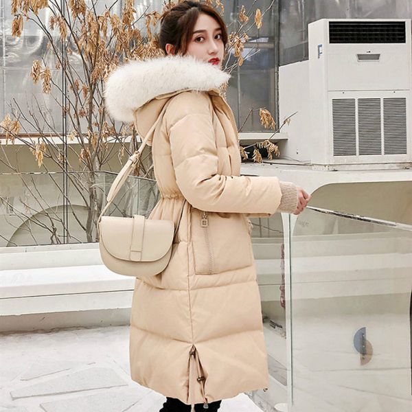 latest 100% white duck down jacket korean version of the female body slim waist really fur collar hooded long ladies warm coat, Black
latest 100% white duck down jacket korean version of the female body slim waist really fur collar hooded long ladies warm coat, Black