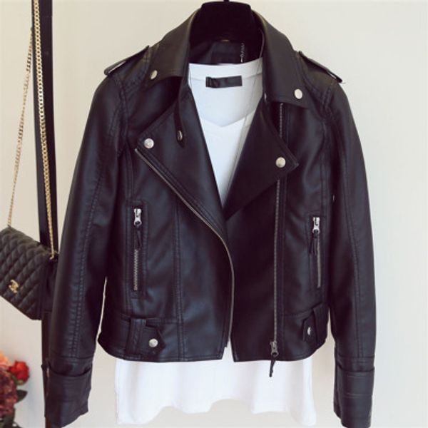 female 2018 new design spring autumn pu leather jacket faux soft leather coat slim black motorcycle jaqueta de courro feminina
female 2018 new design spring autumn pu leather jacket faux soft leather coat slim black motorcycle jaqueta de courro feminina