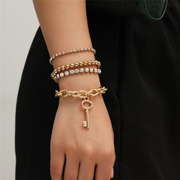 10set/lot retro cross diamond hand chain punk mix key beads bracelet sets for women girls four layer brace link jewelry set wholesale, Golden;silver
10set/lot retro cross diamond hand chain punk mix key beads bracelet sets for women girls four layer brace link jewelry set wholesale, Golden;silver