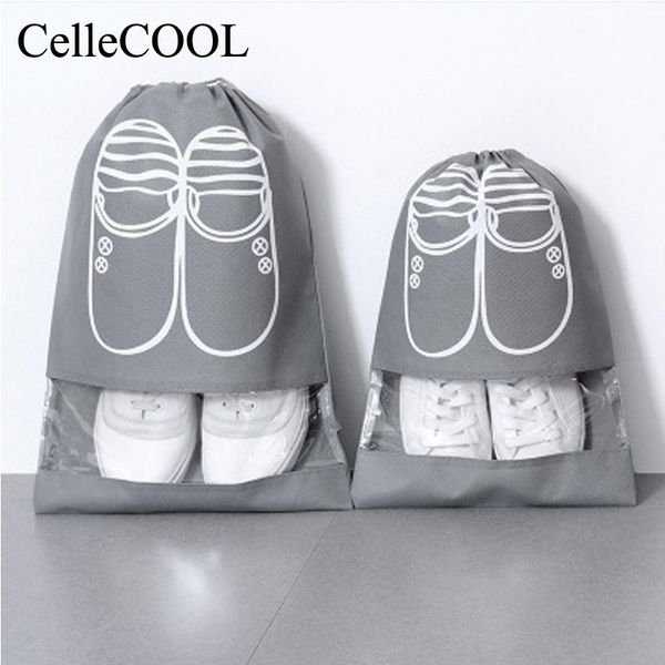 thickened non-woven shoe bag drawstring travel shoe storage bag transparent visual shoes boots dust protective sleeve
thickened non-woven shoe bag drawstring travel shoe storage bag transparent visual shoes boots dust protective sleeve