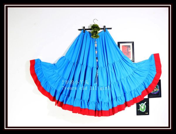 4tiered 21yards100%cotton tribal belly dance skirt with border 9ex40, Black;red
4tiered 21yards100%cotton tribal belly dance skirt with border 9ex40, Black;red
