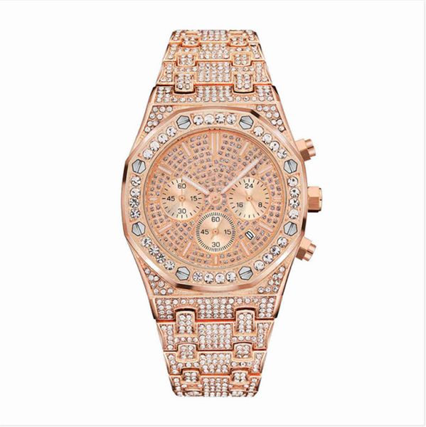 womens mens luxe wach fashion diamonds stainless steel clock quartz movement waterproof watches men's fashion wristwatches 03, Slivery;brown
womens mens luxe wach fashion diamonds stainless steel clock quartz movement waterproof watches men's fashion wristwatches 03, Slivery;brown