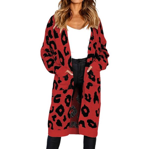 oeak leopard print long cardigan women 2018 autumn winter open stitch knitted sweater casual jumper sueter mujer invierno 2018, White
oeak leopard print long cardigan women 2018 autumn winter open stitch knitted sweater casual jumper sueter mujer invierno 2018, White