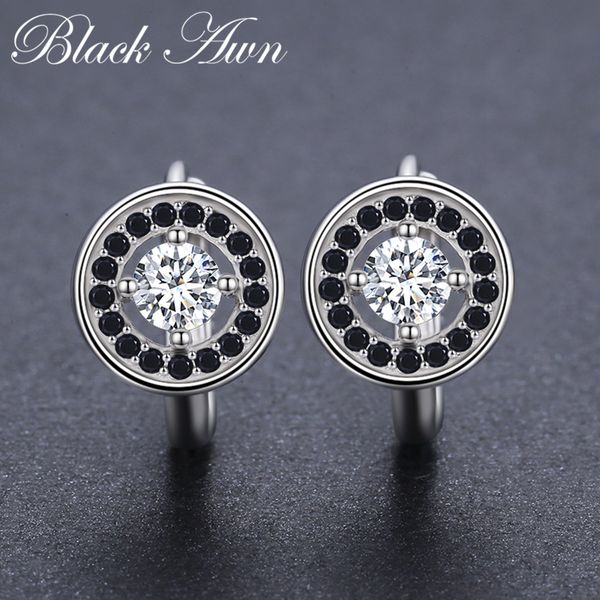 genuine 925 sterling silver round engagement hoop earrings for women with black spinel stone jewelry bijoux t179 cj191223, Golden;silver
genuine 925 sterling silver round engagement hoop earrings for women with black spinel stone jewelry bijoux t179 cj191223, Golden;silver