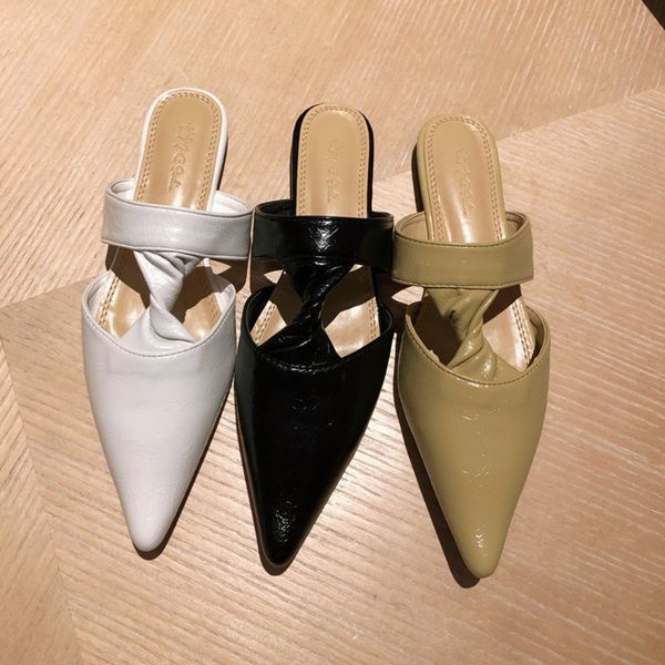 women pointed toe mules shoes flats designers leather sandals outside casual woman slippers yellow summer fashion beach slides, Black
women pointed toe mules shoes flats designers leather sandals outside casual woman slippers yellow summer fashion beach slides, Black