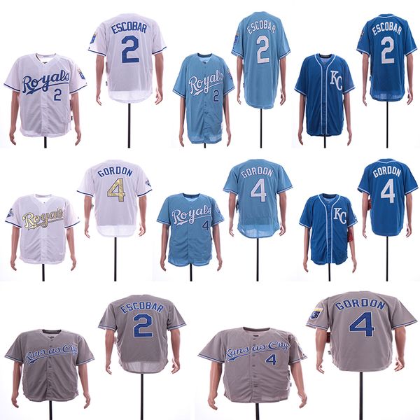 Men's Kansas City 4 Alex Gordon Jerseys 2 Alcides Escobar Color Gray Red Black White Top Quality Baseball Jersey
Men's Kansas City 4 Alex Gordon Jerseys 2 Alcides Escobar Color Gray Red Black White Top Quality Baseball Jersey