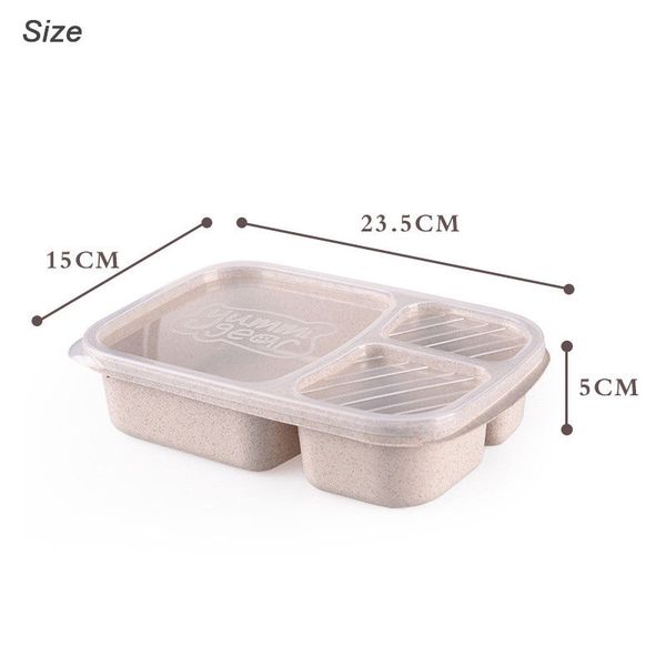 3 grid wheat straw lunch box with transparent lid student kid worker eco friendly food bento 23.5*15*5m
3 grid wheat straw lunch box with transparent lid student kid worker eco friendly food bento 23.5*15*5m