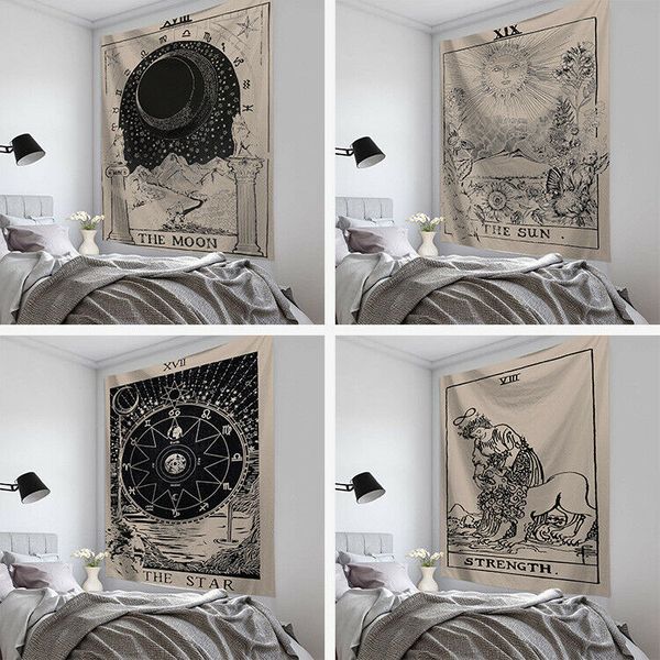 tarot card tapestry wall hanging astrology divination bedspread yoga beach mat, Black;blue
tarot card tapestry wall hanging astrology divination bedspread yoga beach mat, Black;blue