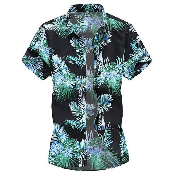 klv short sleeve male shirt cotton blend man shirts fashion men slim loose hawaii shirt printed turn-down collar
klv short sleeve male shirt cotton blend man shirts fashion men slim loose hawaii shirt printed turn-down collar