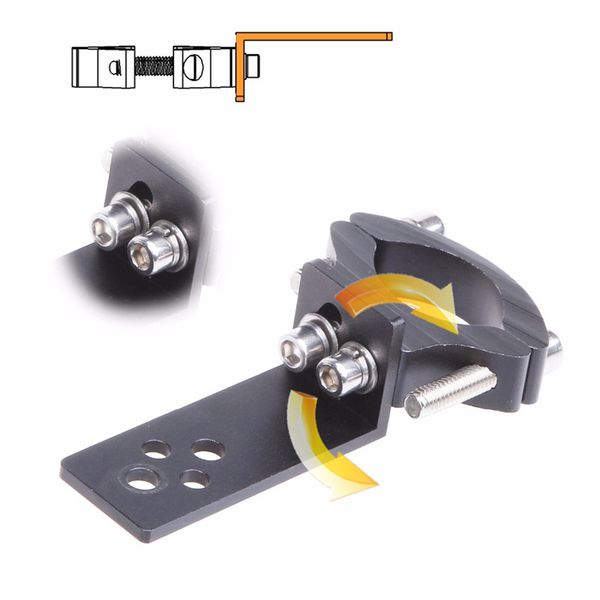 black motorcycle safety steering lights modified expansion bracket