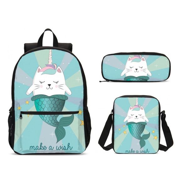 mermaid women 3pcs/set school backpacks for teenager girl fashion unicorn print schoolbag children rucksack moclila shoulder bag
mermaid women 3pcs/set school backpacks for teenager girl fashion unicorn print schoolbag children rucksack moclila shoulder bag