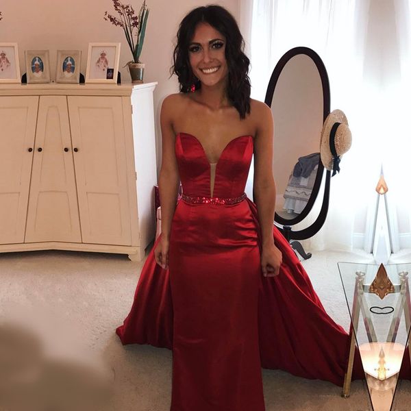 unique red detachable prom dresses elegant sweetheart satin beaded elegant formal evening gowns arabic long abiti da cocktail skirts, Black
unique red detachable prom dresses elegant sweetheart satin beaded elegant formal evening gowns arabic long abiti da cocktail skirts, Black