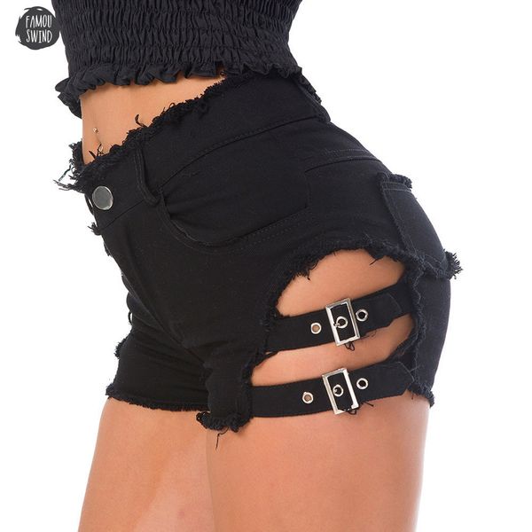summer new women denim shorts hollow out bandage punk rock high waist womens shorts drop shipping, White;black
summer new women denim shorts hollow out bandage punk rock high waist womens shorts drop shipping, White;black