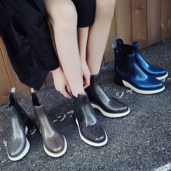 yeeloca fashion dress rainboots women's non-slip comfortable height increasing shoes pvc bling waterboots womens ankle boots mx200324, Black
yeeloca fashion dress rainboots women's non-slip comfortable height increasing shoes pvc bling waterboots womens ankle boots mx200324, Black