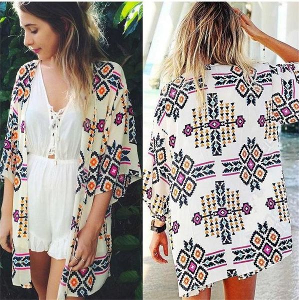 new arrival 2019 summer women fashion chiffon blouse cardigan beach kimono print plus size clothing party club blouse, White
new arrival 2019 summer women fashion chiffon blouse cardigan beach kimono print plus size clothing party club blouse, White