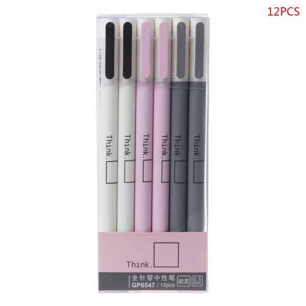 12pcs/pack 0.5 mm gel pens kawaii simple black ink pen school stationery students writing tool office supply
12pcs/pack 0.5 mm gel pens kawaii simple black ink pen school stationery students writing tool office supply