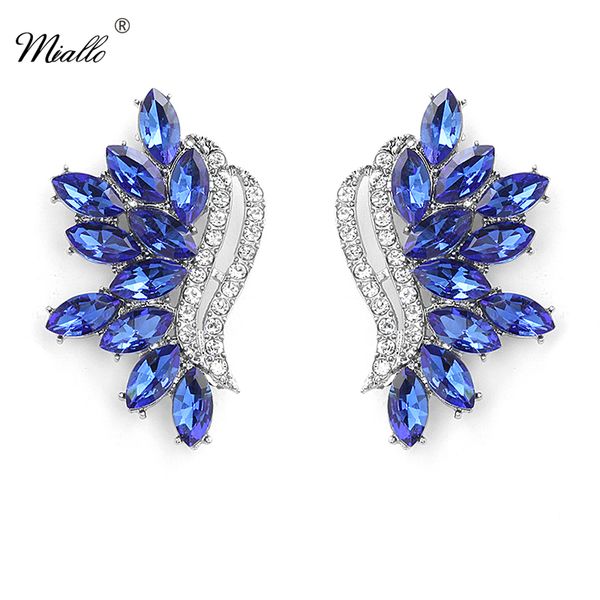 miallo fashion blue crystal stud earrings for women accessories silver color rhinestone earring 2020 party jewelry gifts, Golden;silver
miallo fashion blue crystal stud earrings for women accessories silver color rhinestone earring 2020 party jewelry gifts, Golden;silver
