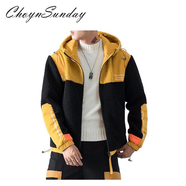 new trand winter men's lamb fur coat fit stitching jacket warm quilted trend hooded jacket coat for man, Black;brown
new trand winter men's lamb fur coat fit stitching jacket warm quilted trend hooded jacket coat for man, Black;brown