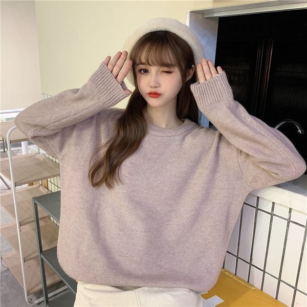 women long sleeve sweaters and pullovers solid o-neck simple casual style moda feminina women's clothing vetement femme hot, White;black
women long sleeve sweaters and pullovers solid o-neck simple casual style moda feminina women's clothing vetement femme hot, White;black