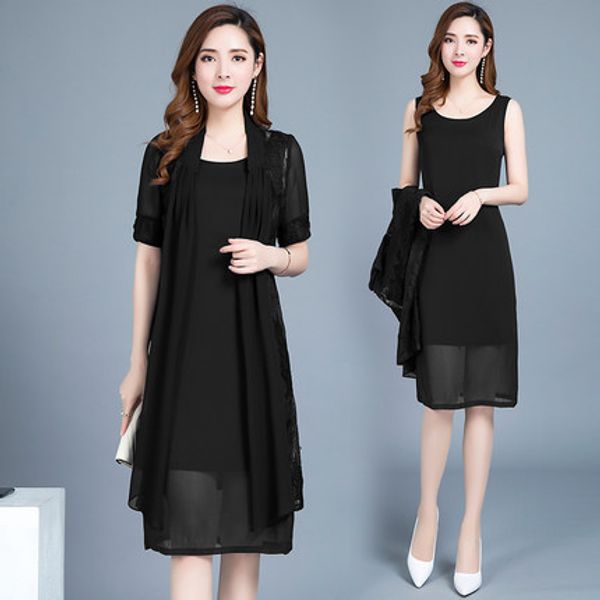 work dresses mother of the bride dress suits long jacket vintage lace chiffon groom bridal mom 2pcs set wedding guest wear plus size, White;black
work dresses mother of the bride dress suits long jacket vintage lace chiffon groom bridal mom 2pcs set wedding guest wear plus size, White;black