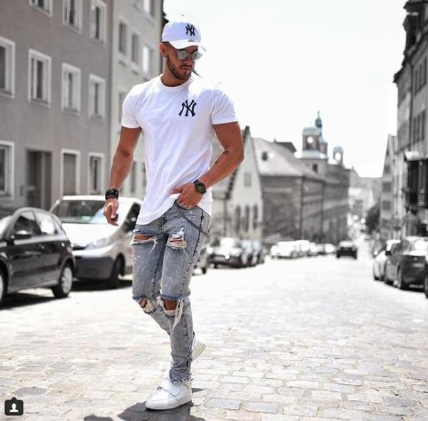mens light blue jeans fashion street дырка разорванного проблемный карандаш брюки slim fit мужской hommes pantalones
mens light blue jeans fashion street дырка разорванного проблемный карандаш брюки slim fit мужской hommes pantalones