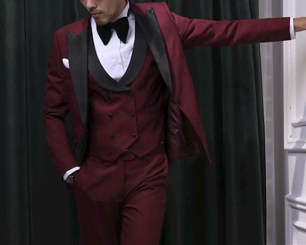classic peak lapel wedding tuxedos slim fit suits for men groomsmen suit three pieces prom formal suits (jacket+pants+vest+tie) w112, Black;gray
classic peak lapel wedding tuxedos slim fit suits for men groomsmen suit three pieces prom formal suits (jacket+pants+vest+tie) w112, Black;gray
