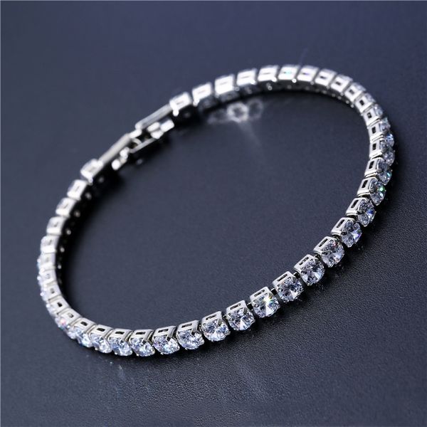 luxury 4mm cubic zirconia tennis bracelets iced out chain crystal wedding bracelet for women men gold silver bracelet jewelry, Golden;silver
luxury 4mm cubic zirconia tennis bracelets iced out chain crystal wedding bracelet for women men gold silver bracelet jewelry, Golden;silver