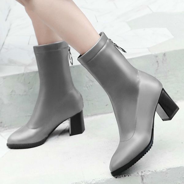 2019 new women boots winter shoes high heel zip pointed toe ankle fashion patent-leather black gray wine red s2-91 
2019 new women boots winter shoes high heel zip pointed toe ankle fashion patent-leather black gray wine red s2-91