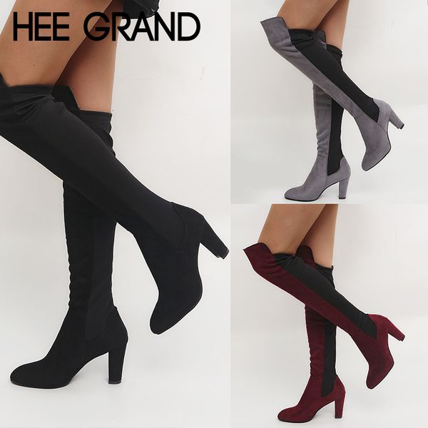 hee grand winter warm high heels women boots over-the-knee boots slim platform mixed colors shoes woman plus size 35-43 xwx6937, Black
hee grand winter warm high heels women boots over-the-knee boots slim platform mixed colors shoes woman plus size 35-43 xwx6937, Black