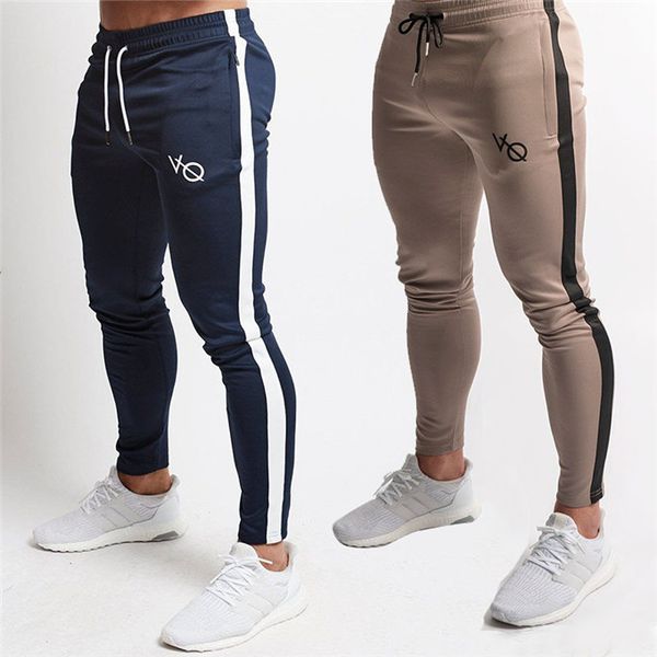 Brand VQ Mens Slim Sport Pants Spring Long Pants Joggers Fitness Skinny Trousers Male Casual Pants