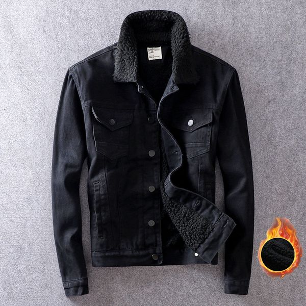 british fashion winter jacket men coats velvet thick denim warm jackets hombre black lamb cashmere bomber jackets, Black;brown
british fashion winter jacket men coats velvet thick denim warm jackets hombre black lamb cashmere bomber jackets, Black;brown