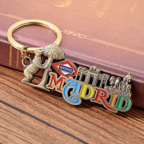madrid colorful letter keychain spain style famous buildings emboss bronze zinc alloy souvenir metal key ring for gift, Silver
madrid colorful letter keychain spain style famous buildings emboss bronze zinc alloy souvenir metal key ring for gift, Silver
