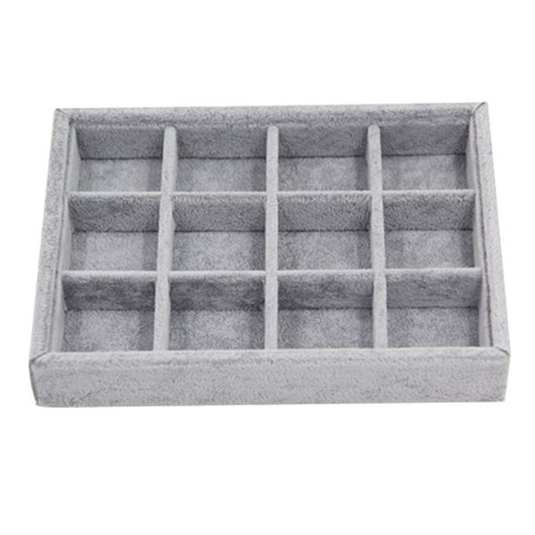 stackable velvet jewelry tray earring necklace bracelet ring organizer display storage box, gray, Black;white
stackable velvet jewelry tray earring necklace bracelet ring organizer display storage box, gray, Black;white