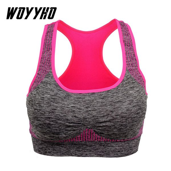 gym clothing women professional sports bra padded push up shockproof seamless wire workout training fitness top, White;black
gym clothing women professional sports bra padded push up shockproof seamless wire workout training fitness top, White;black