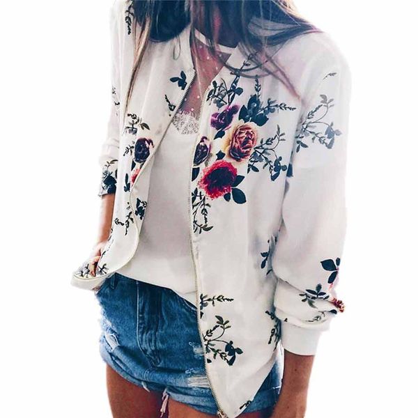 women jackets spring autumn warm 2019 women fashion slim coat floral zipper long sleeve basic jacket feminine coat lightweight, Black;brown
women jackets spring autumn warm 2019 women fashion slim coat floral zipper long sleeve basic jacket feminine coat lightweight, Black;brown