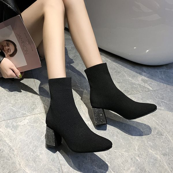 shoes women's boots autumn crystal booties ladies low heels booties lace up boots-women winter footwear rhinestone ankle 2019, Black
shoes women's boots autumn crystal booties ladies low heels booties lace up boots-women winter footwear rhinestone ankle 2019, Black